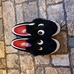 Vans Slip On Friend Party Fur Black Skate Shoes